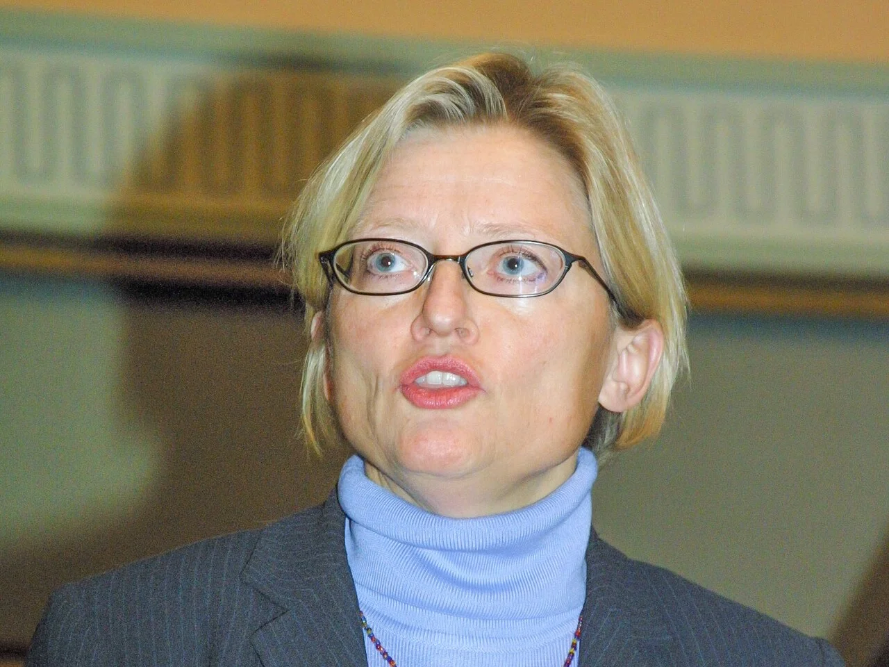 Anna Lindh, Sveriges utrikesminister 1998–2003, fotograferad 2002